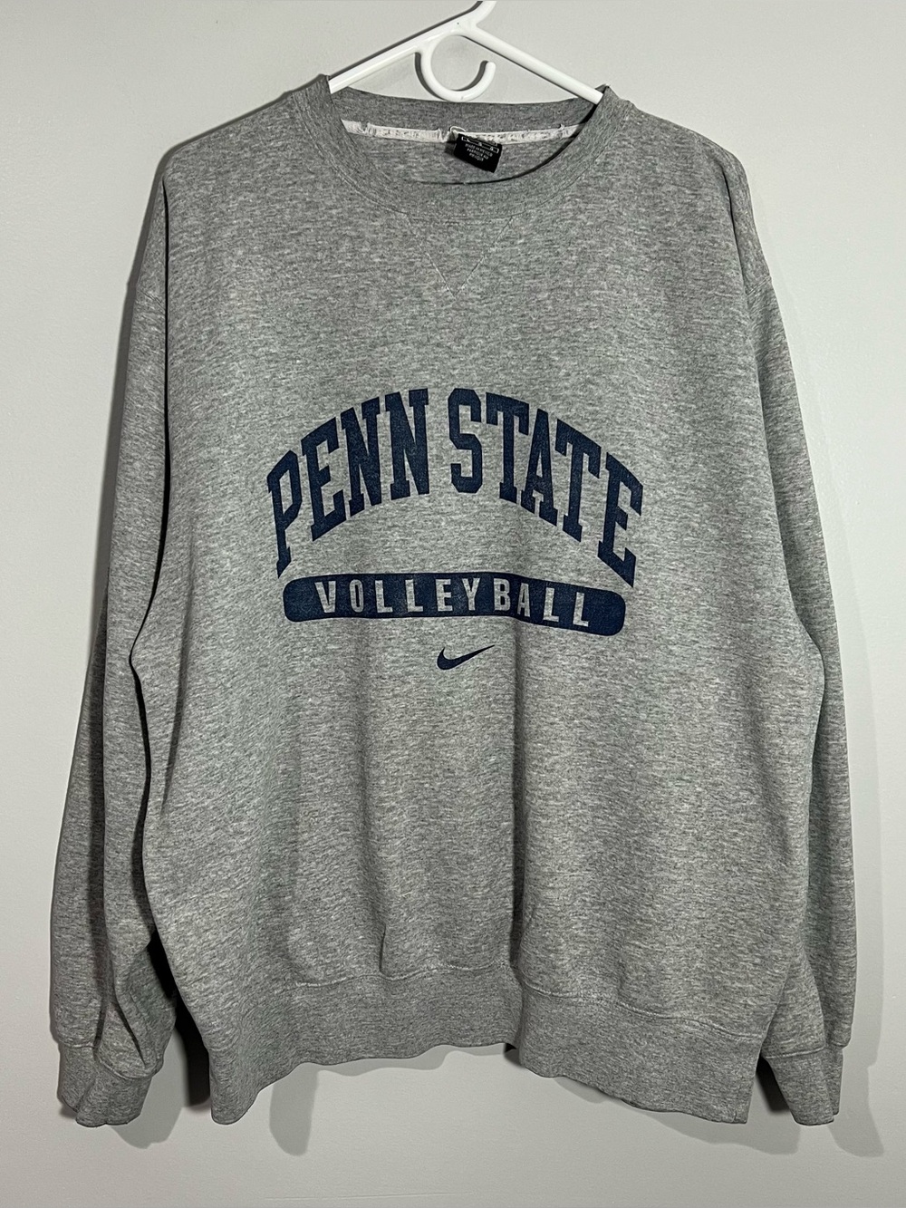 Vintage Nike Penn State Nittany Lions Volleyball Gray Sweatshirt Adult Large